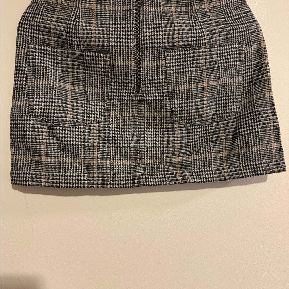 American Eagle Outfitters Black and Tan Pencil Skirt